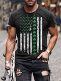 RomiLdi Men's St Patrick's Day Lucky Clover Crew Neck T-Shirt