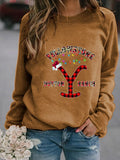RomiLdi Womens Christmas Sweatshirt Favorite TV Show Y Letter Graphic Sweatshirt