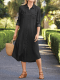 RomiLdi Casual Loose Long Sleeve Dress