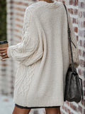 RomiLdi Casual Loose Solid Color Sweater Cardigan