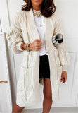 RomiLdi Cashmere Stretch Warm Twist Knit Cardigan