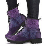 Romildi Martin Boots Women's Autumn and Winter Fashion Women's Tooling Boots Skull and Flower Print High-top Boots Ladies