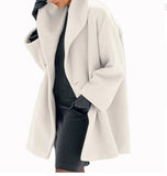 Romildi hot-selling slim-fit woolen coat green collar temperament college printed lapel coat winter clothes for women